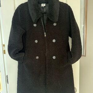CAbi Black Vail Teddy Bear coat